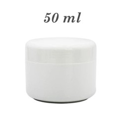 Pot 50 ml pp blanc double paroi vide