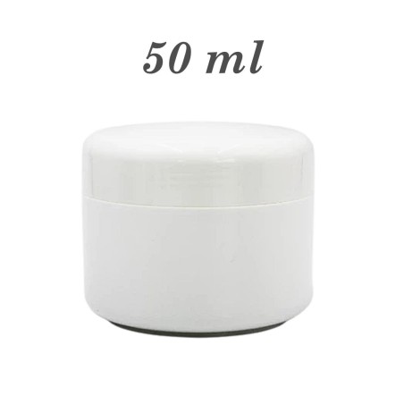 Pot 50 ml pp blanc double paroi vide