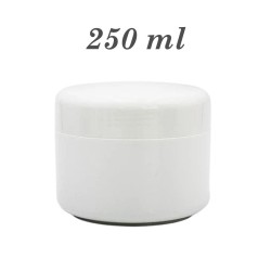 Pot 250 ml pp blanc double paroi vide
