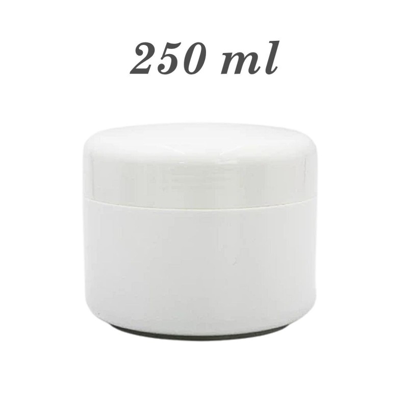 Pot 250 ml pp blanc double paroi vide
