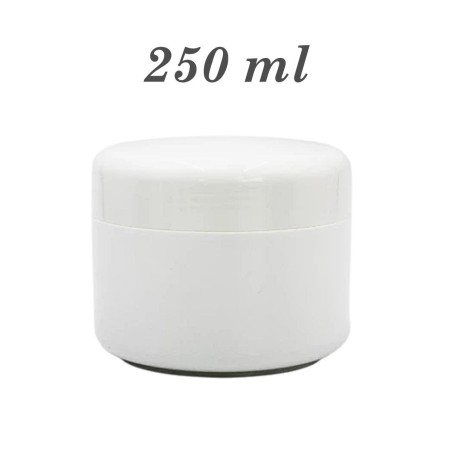 Pot 250 ml pp blanc double paroi vide