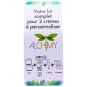 Kit complet pour 2 crèmes à personnaliser - Alchimy